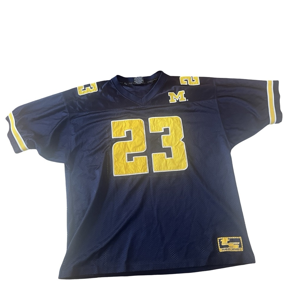 VTG University‎ of Michigan Men's Size XL Jersey #23 Mesh Dark Blue Team Spirit